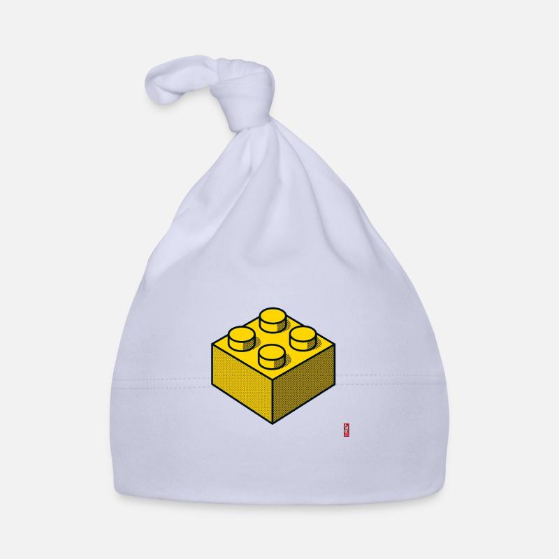 Baustein Gelb Baby Bio-Mütze