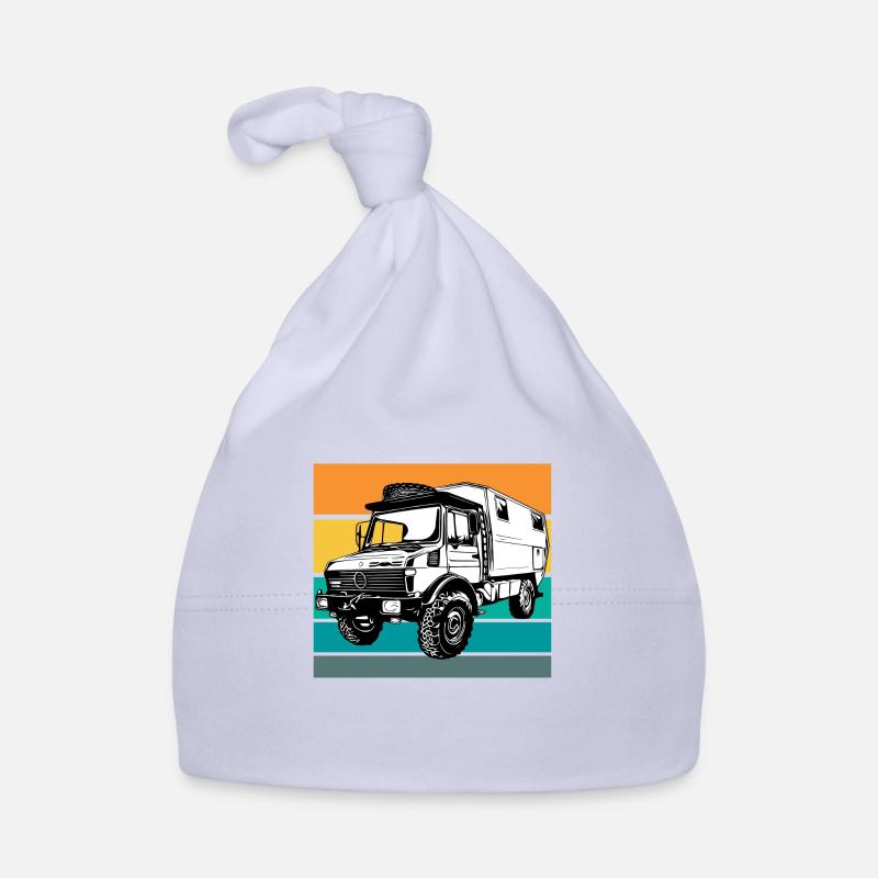 Camping - Unimog - Coucher de soleil - Oldtimer Bonnet bio Bébé