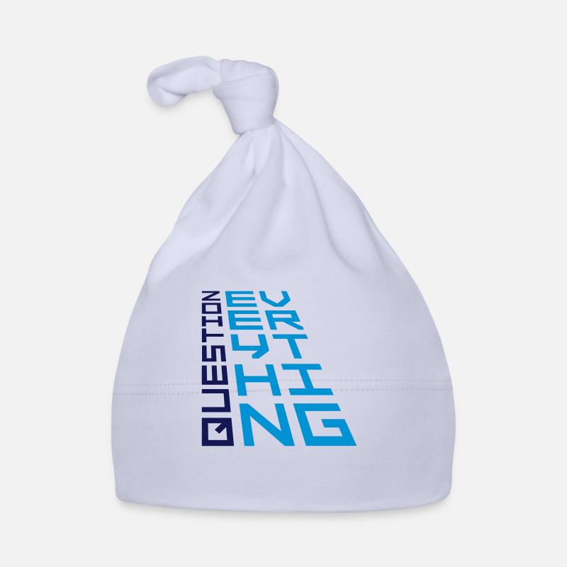 Motto Question everything Organic Baby Cap