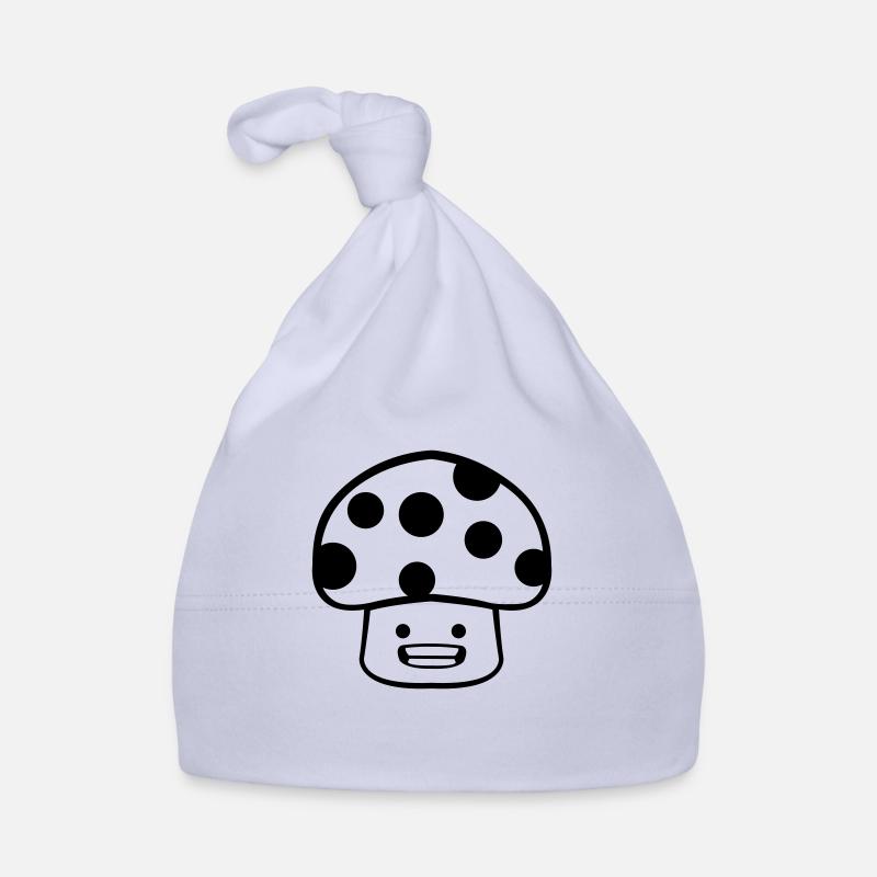 Mushroom Comic Organic Baby Cap