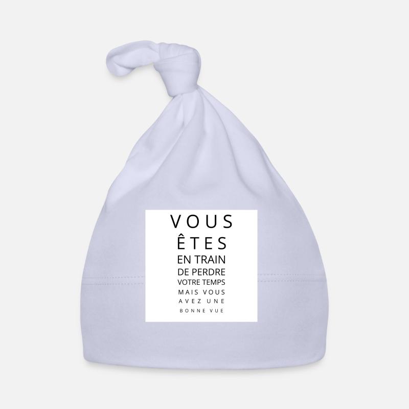 T shirt - Bonnet bio Bébé - ciel