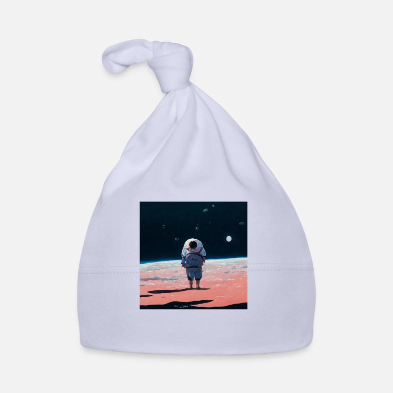 lonely spaceman looking into the void Baby Bio-Mütze