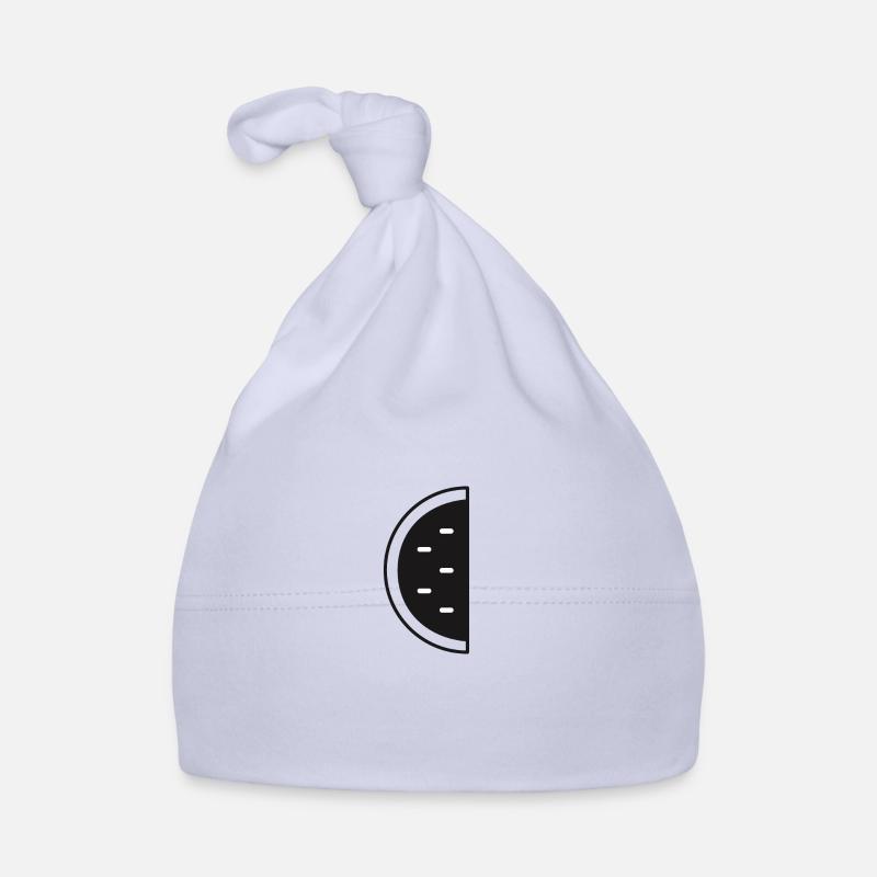 Minimalist black melon pattern Organic Baby Cap