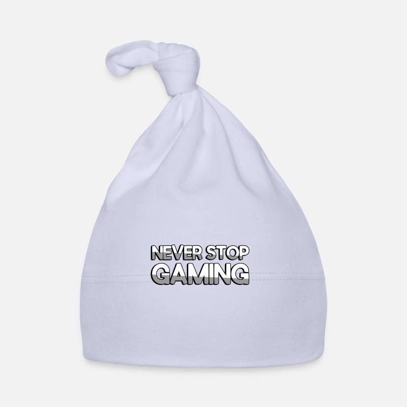 NEVER STOP GAMING - Gaming Organic Baby Cap