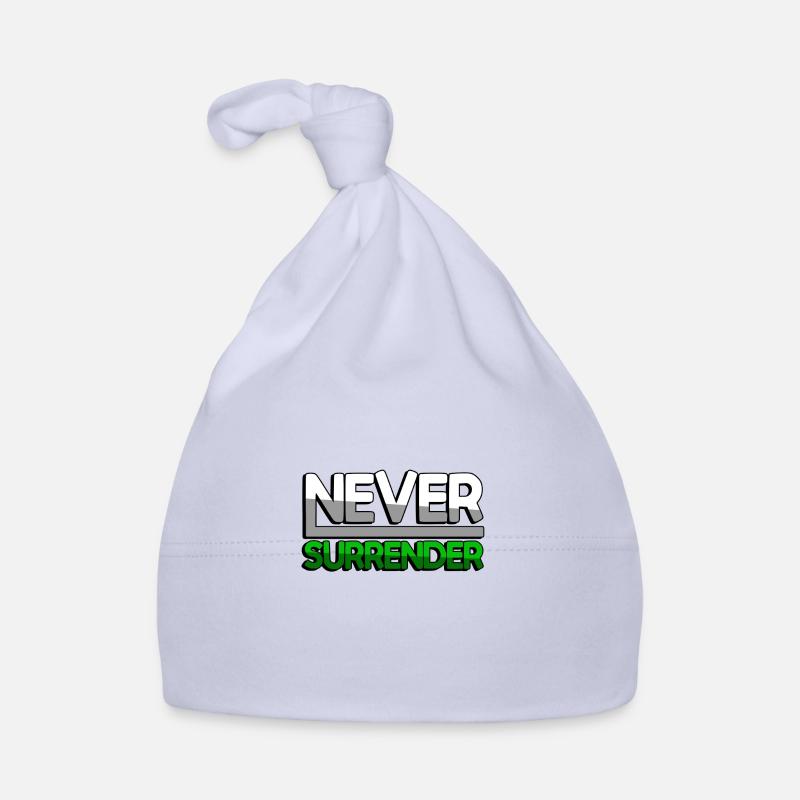 NEVER SURRENDER (Grün) - Gaming Baby Bio-Mütze