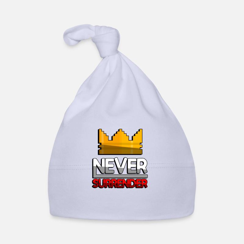 NEVER SURRENDER (Rot) + King Crown - Gaming Baby Bio-Mütze