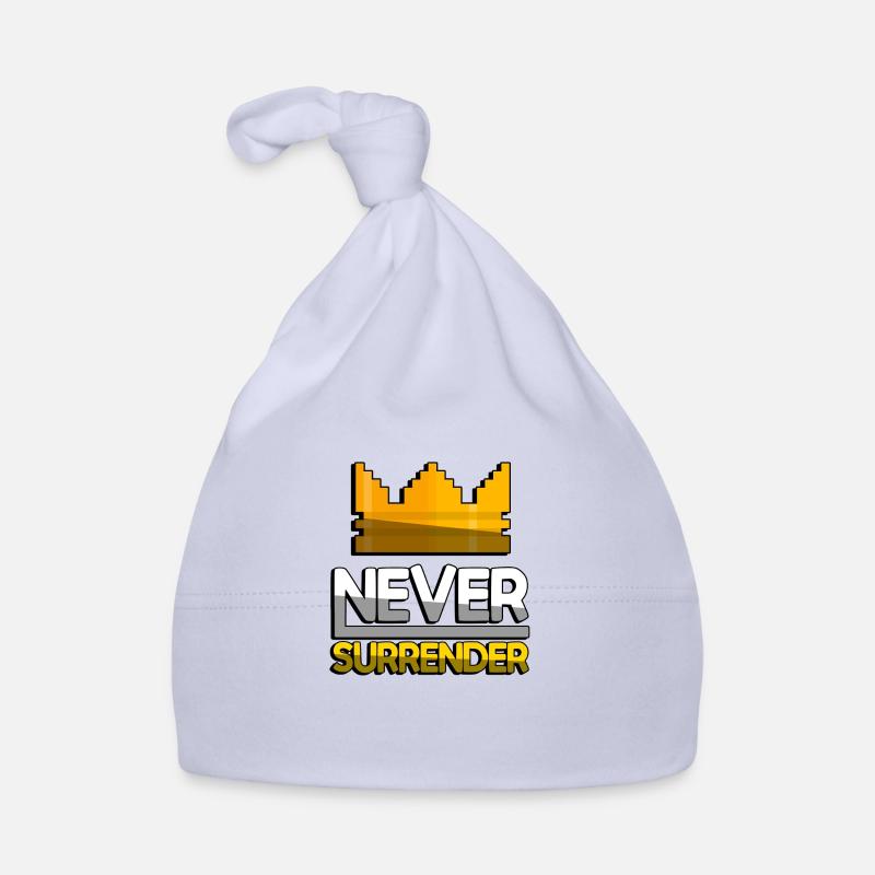 NEVER SURRENDER (Yellow) + King Crown - Gaming Organic Baby Cap