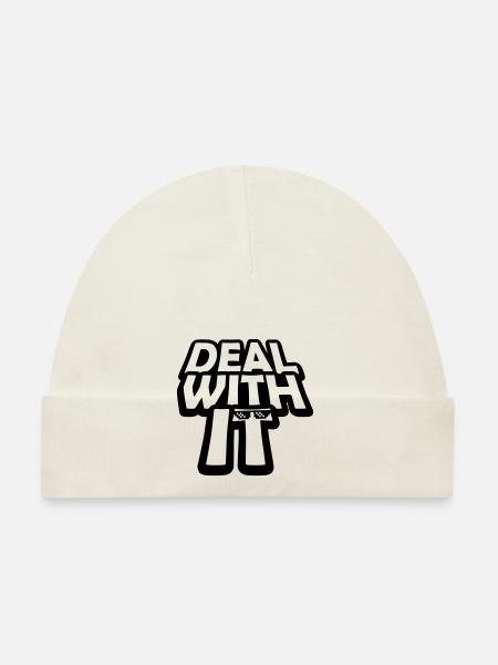 Boss Deal with it - Organic Baby Cap - sky - Front