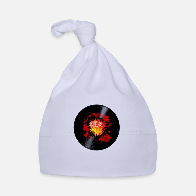 Exploding Pop Music Long Playing Record Organic Baby Cap