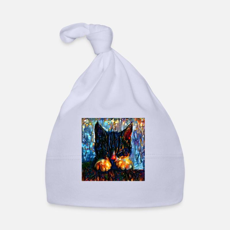 Art chat, chaton Bonnet bio Bébé