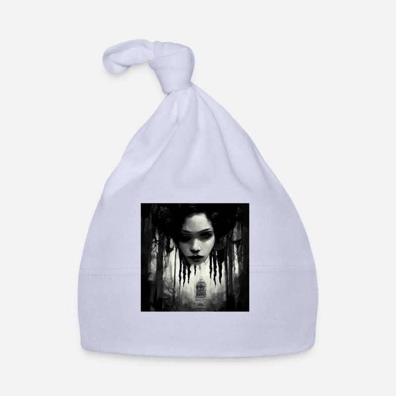 Le son de l’horreur du silence - Bonnet bio Bébé - ciel