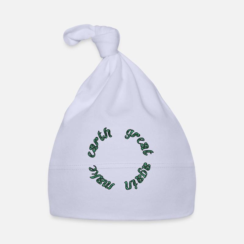 make earth great again/green Baby Bio-Mütze