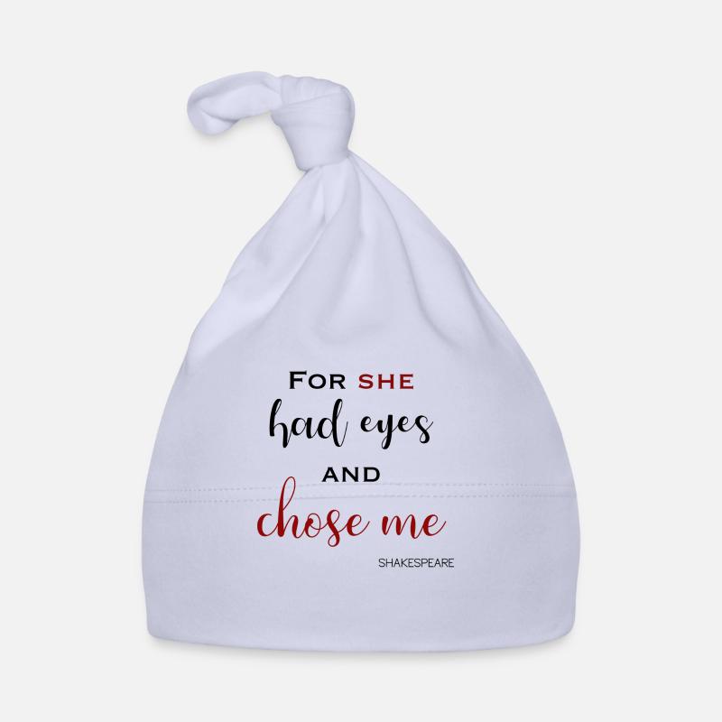 Phrase de Shakespeare Bonnet bio Bébé