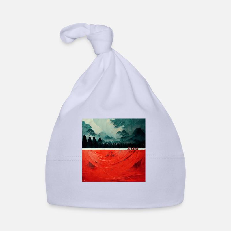 red sky forest Bonnet bio Bébé