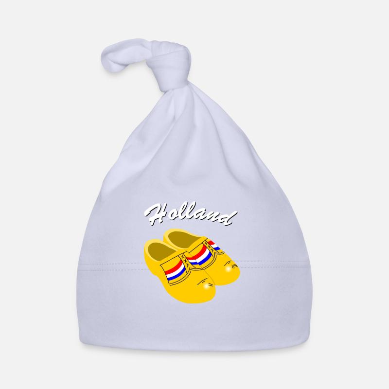 Sabots Hollande - Bonnet bio Bébé - ciel