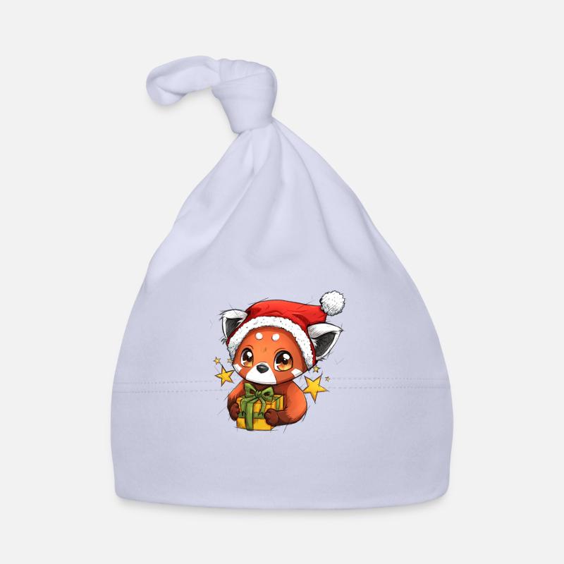 Weihnachts Roter Panda Baby Bio-Mütze
