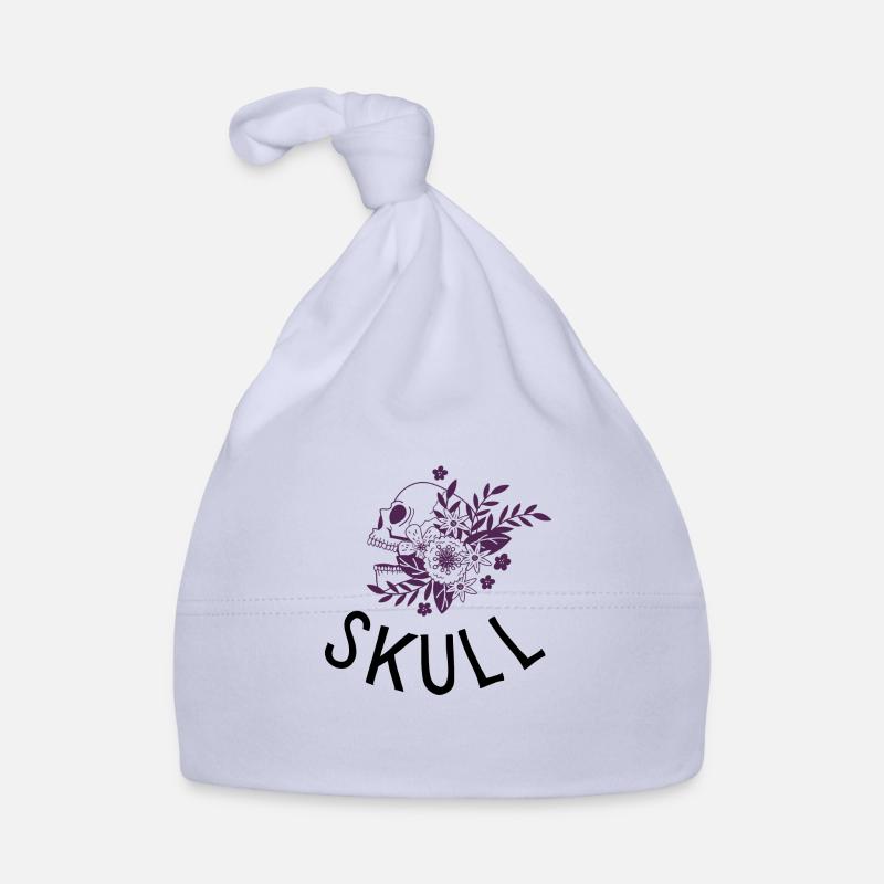 Blütenschädel Baby Bio-Mütze