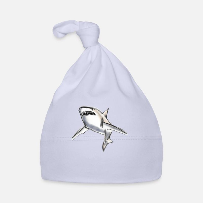 Illustration de requin Bonnet bio Bébé