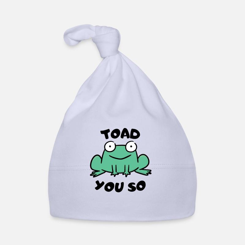 Toad You So. Organic Baby Cap