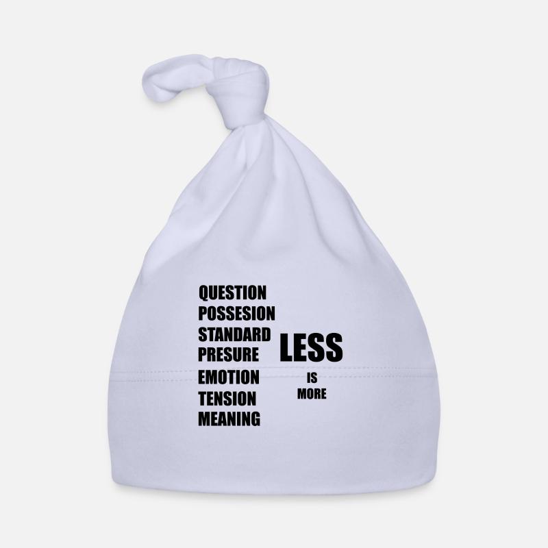 less is more Organic Baby Cap