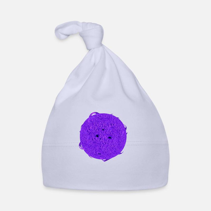 Solar System - Realistic Violet Purple Sun T shirt Organic Baby Cap