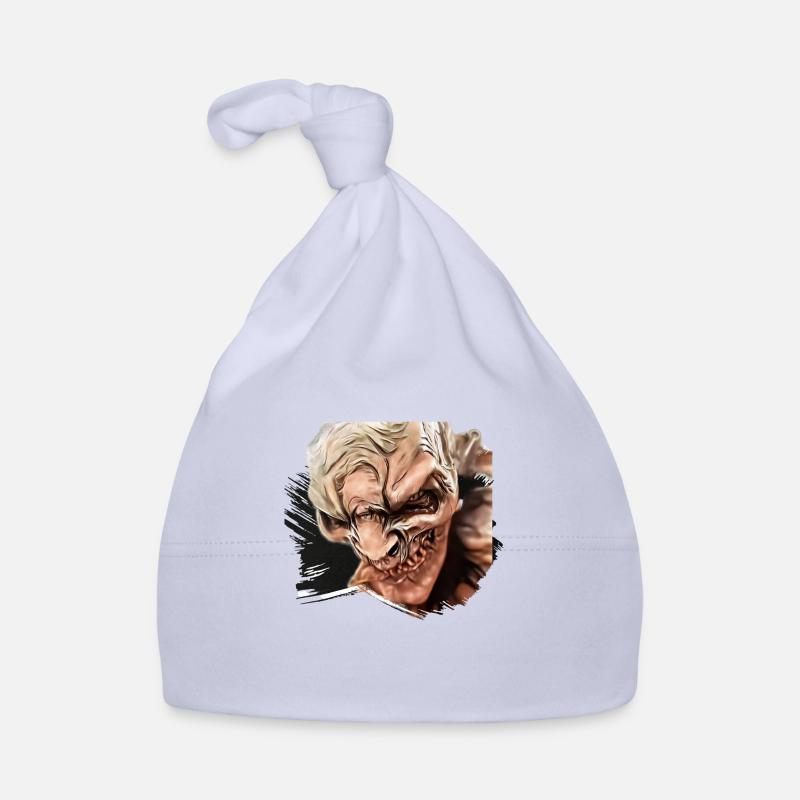 Krampus Percht Devil 2325 - Organic Baby Cap - sky