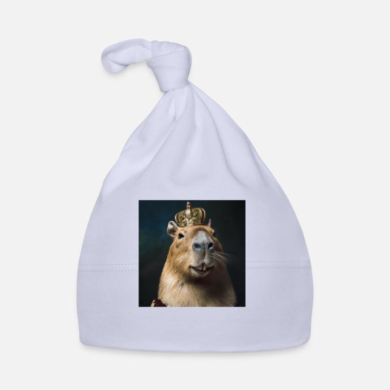 Capybara mit Krone Baby Bio-Mütze