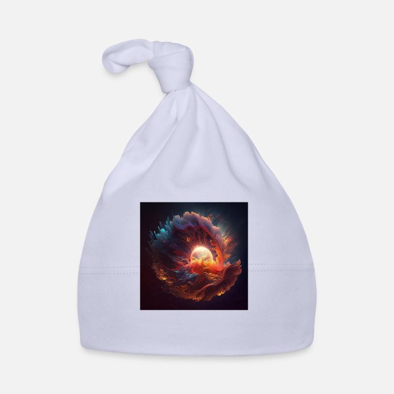 Cosmic pearl - Bonnet bio Bébé - ciel