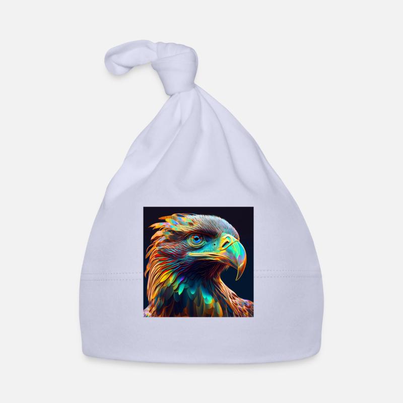 Coloured eagle, unique design, Organic Baby Cap