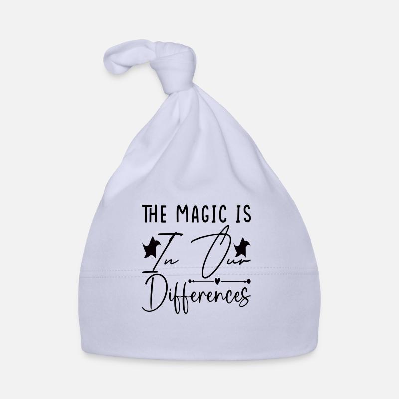 The Magic is in our Differences Baby Bio-Mütze