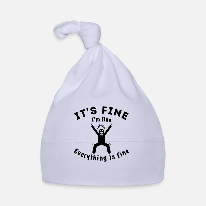 "It's fine" everything is fine original gift idea Organic Baby Cap
