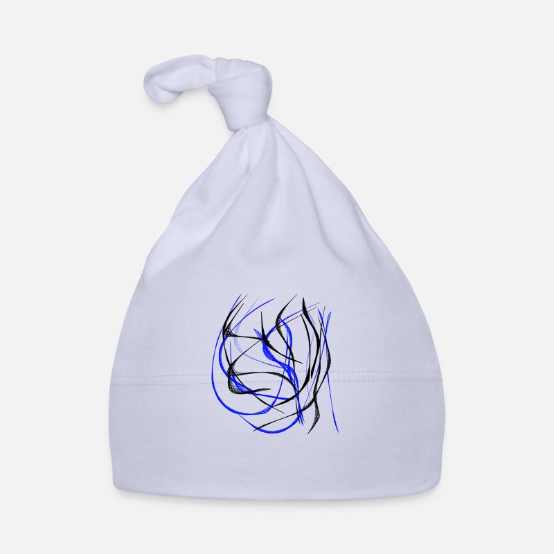 Crazy Spikes Bleu Bonnet bio Bébé