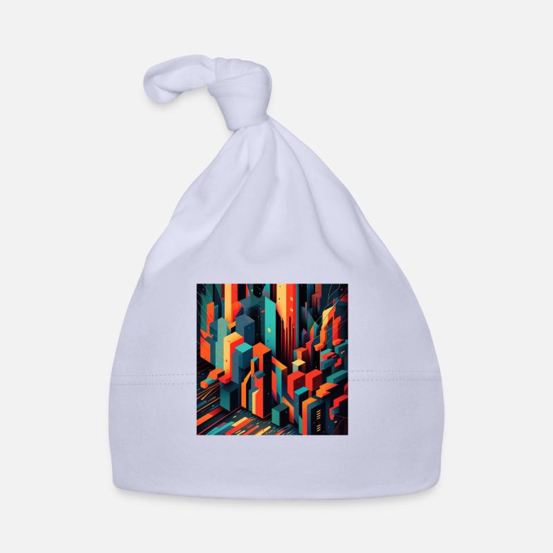 Abstrakter Stadtrand Baby Bio-Mütze