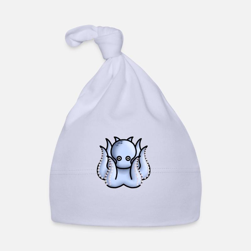 petite pieuvre bleu clair mignonne Bonnet bio Bébé