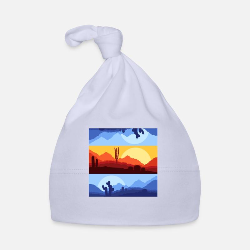 Summer evening vibes Organic Baby Cap