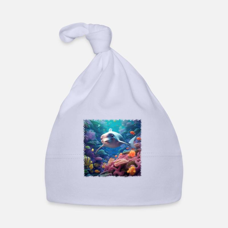 Dauphin heureux Bonnet bio Bébé