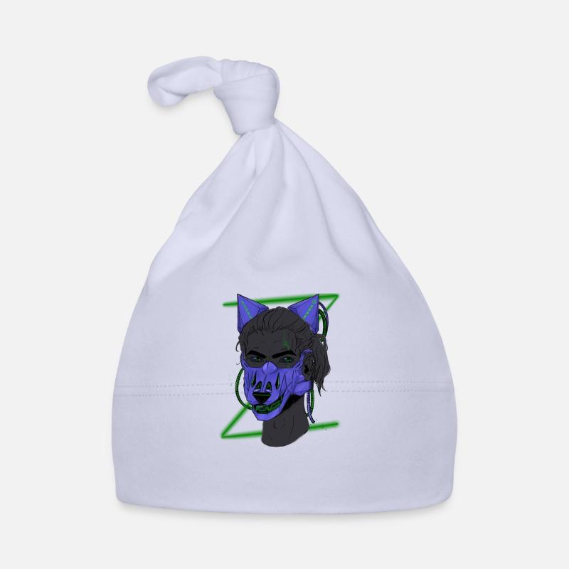 Logo Zilicium - Bonnet bio Bébé - ciel