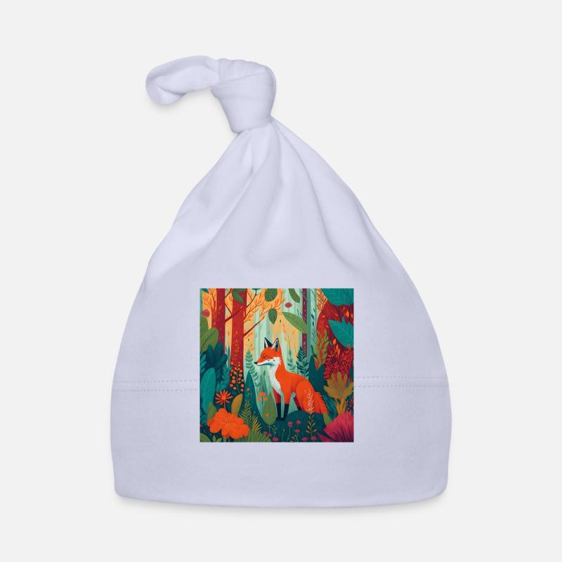 Fuchs im Wald Baby Bio-Mütze