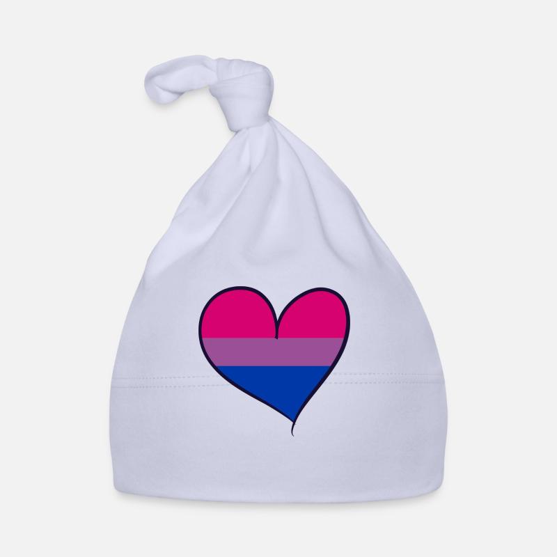 Bisexual pride heart Baby Bio-Mütze