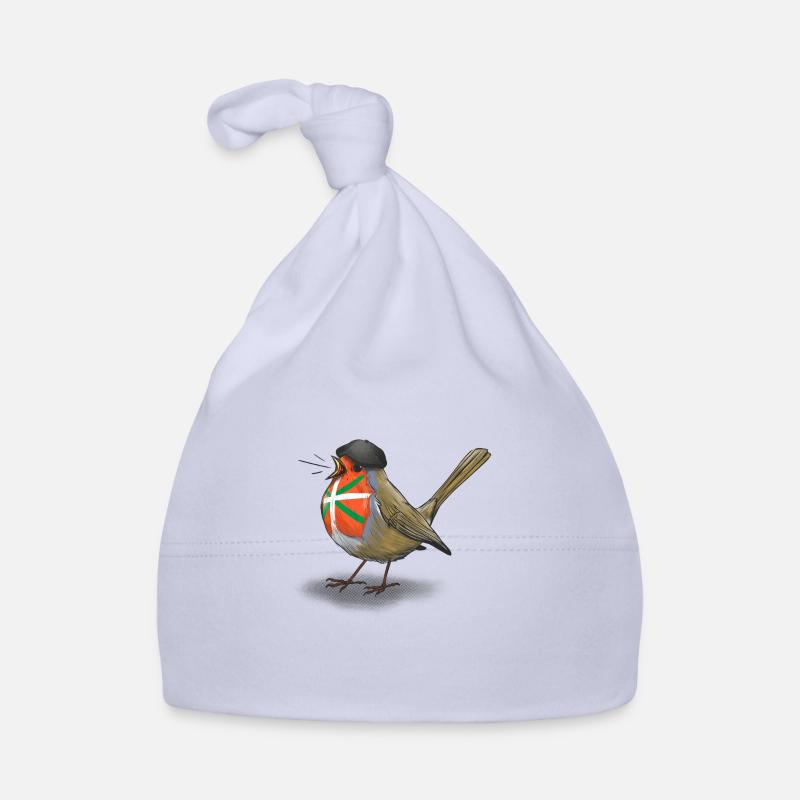Baskisches Rotkehlchen Baby Bio-Mütze