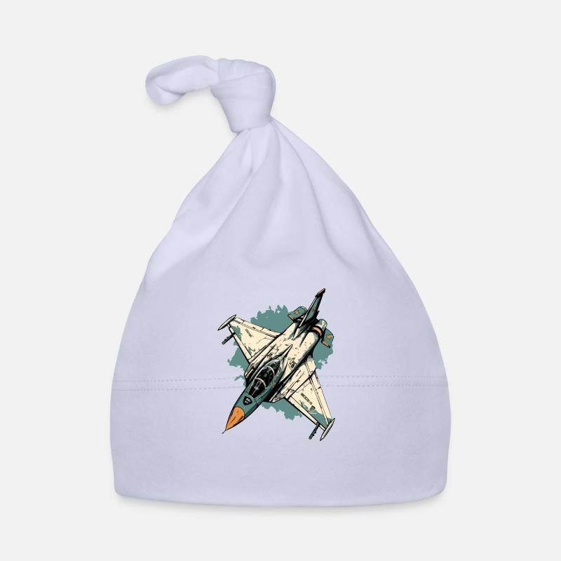 Blue storm plane Organic Baby Cap