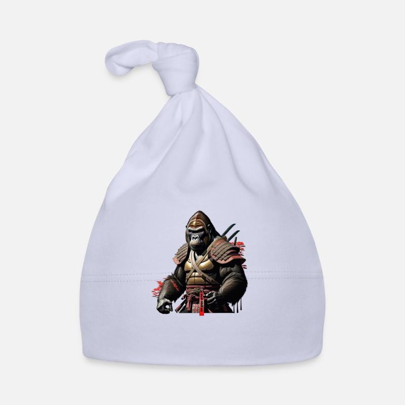The Ninja Gorilla - Baby Bio-Mütze - Sky