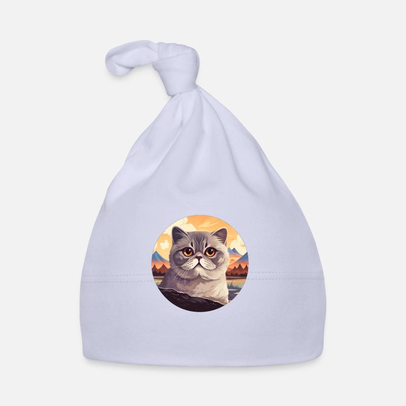 Scottish fold-eared cat Organic Baby Cap