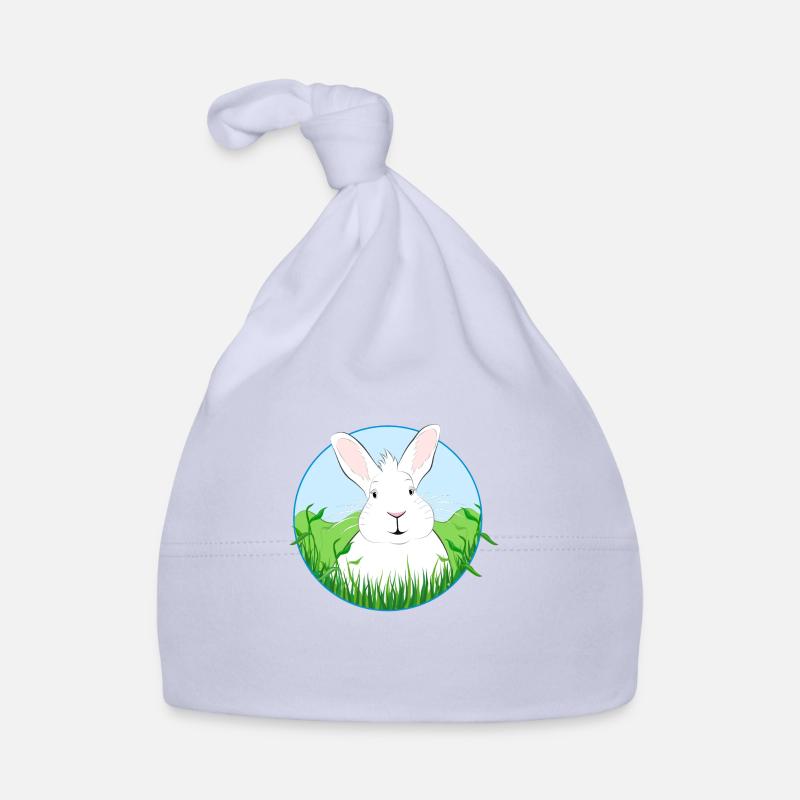 Lapin blanc Bonnet bio Bébé