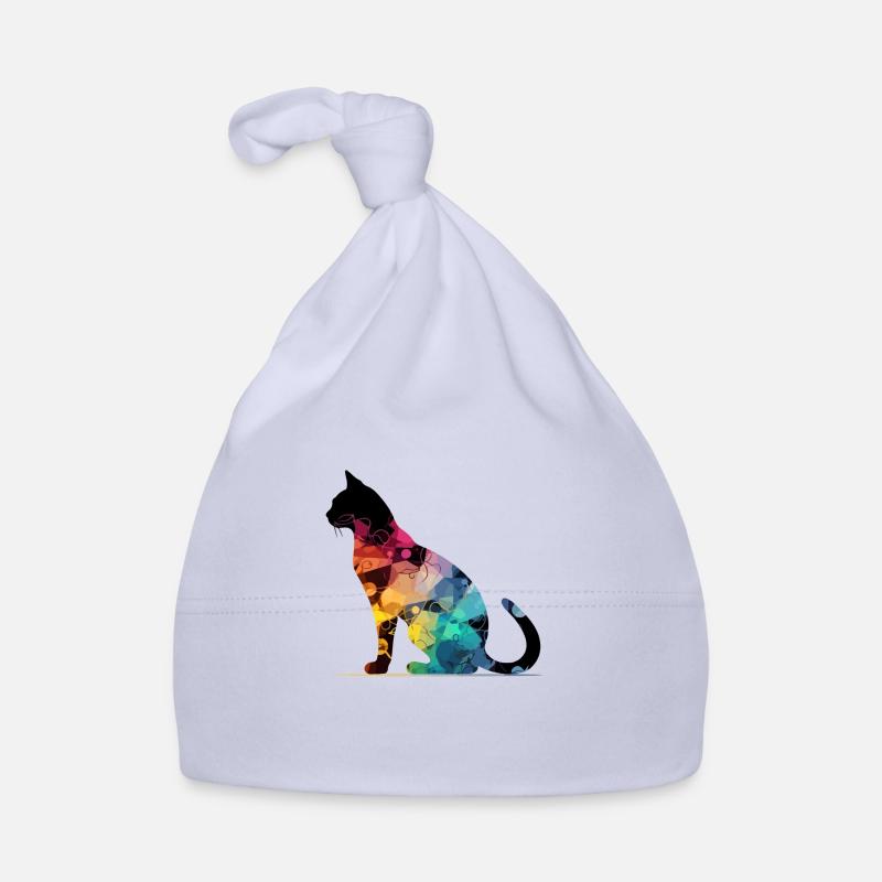 Bako die bunte Katze Baby Bio-Mütze