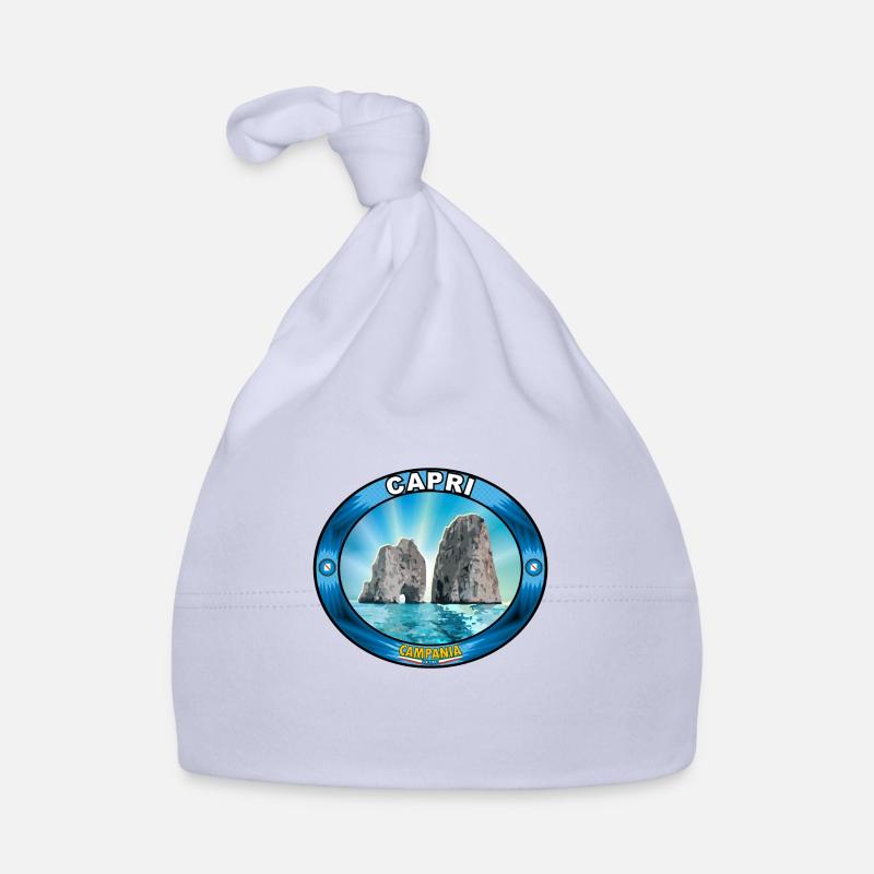 Capri Faraglioni - Bonnet bio Bébé - ciel