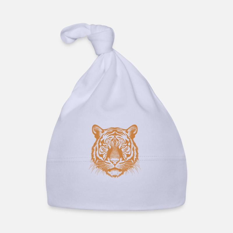 orangefarbener Tiger Baby Bio-Mütze