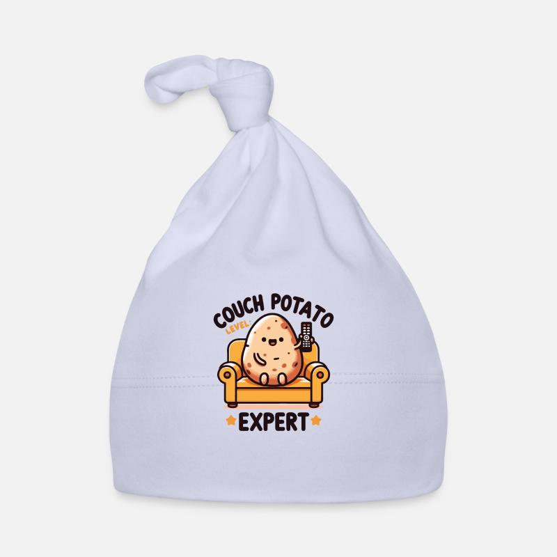 Expert de la patate de canapé - Bonnet bio Bébé - ciel