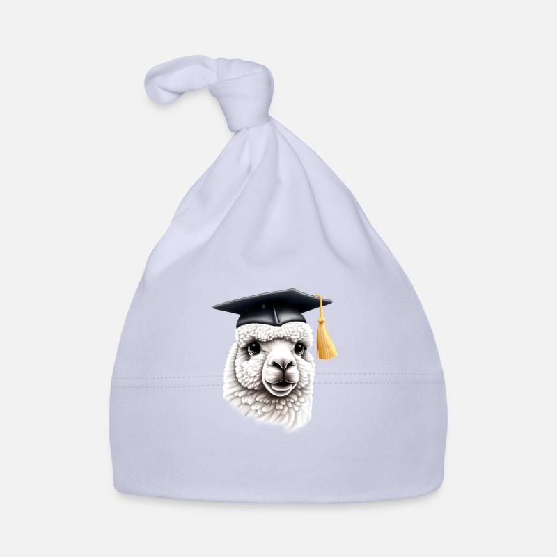 Bachelor Absolvent Schulabschluss Alpaka Studium Baby Bio-Mütze