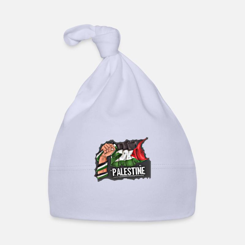 Palestine - Bonnet bio Bébé - ciel
